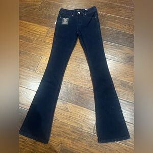 Rise Elegant Midnight Black Flare Jeans Size 00